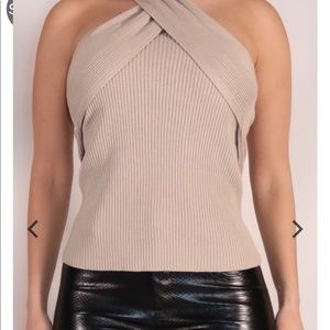 Halter Wrap backless top